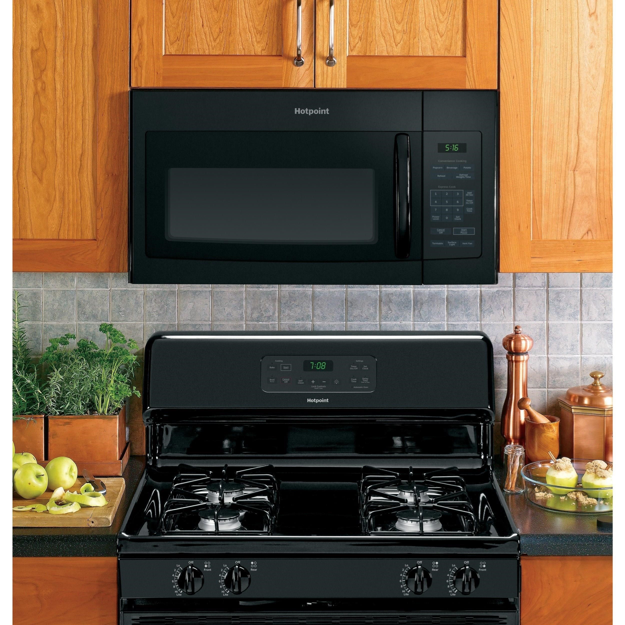 GE Appliances RVM5160DHBB Hotpoint® 1.6 Cu. Ft. OvertheRange